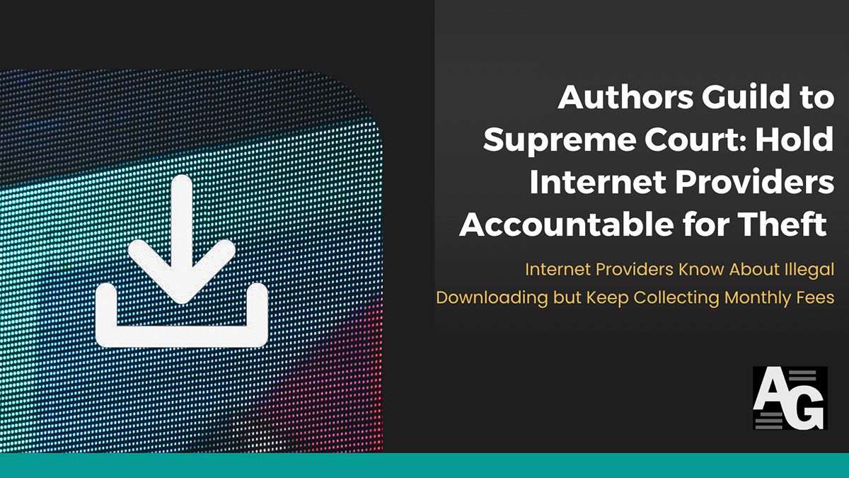 White download icon superimposed over an extreme closeup of a computer screen showing individual pixels