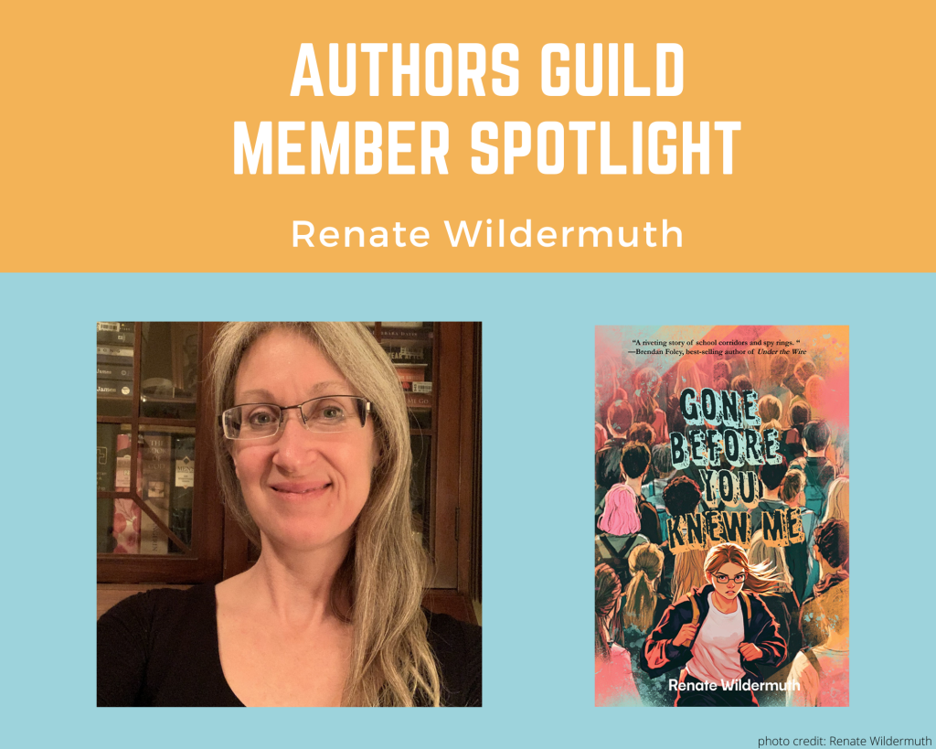 author Renate Wildermuth and her book gone Before You Knew Me