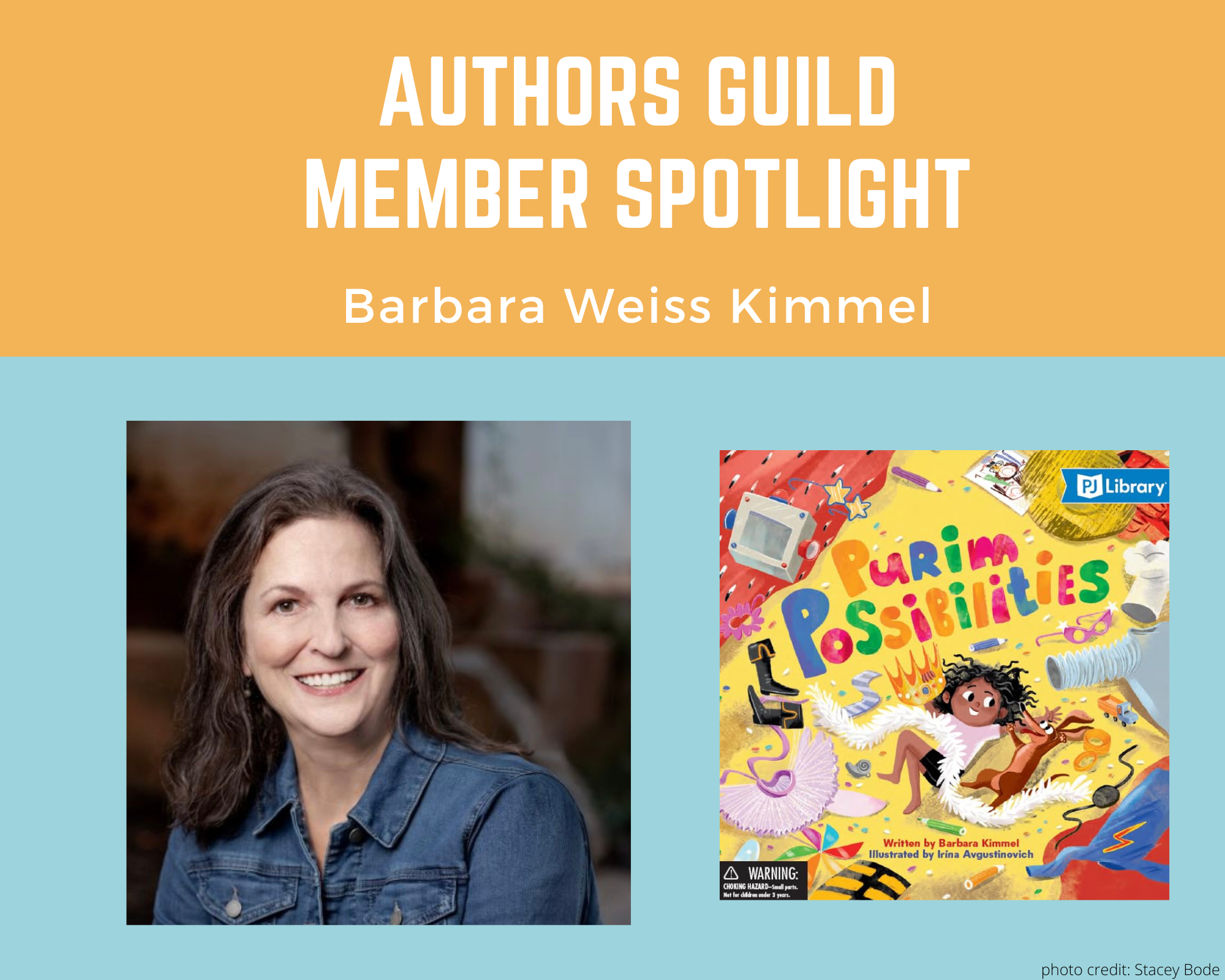 author Barbara Weiss Kimmel and her book Purim Possibilities