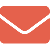 Orange icon of an envelope